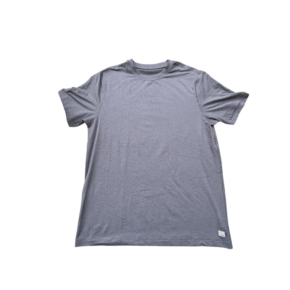 Vuori Ponto Short Sleeve Tee Men's Large Heather Grey Performance Shirt V1057